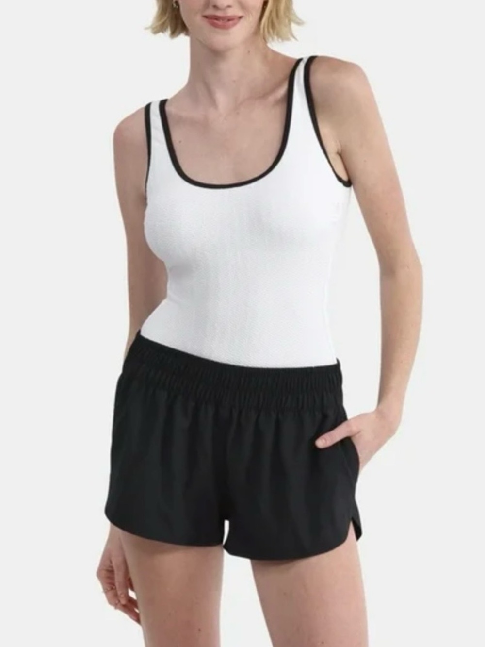 Coverup Boardshorts with Side Pockets and Dolphin Hem